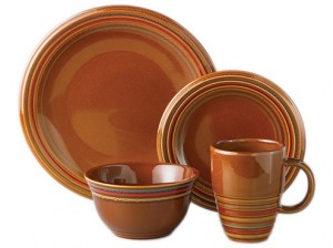 Caramel Swirl dinnerware